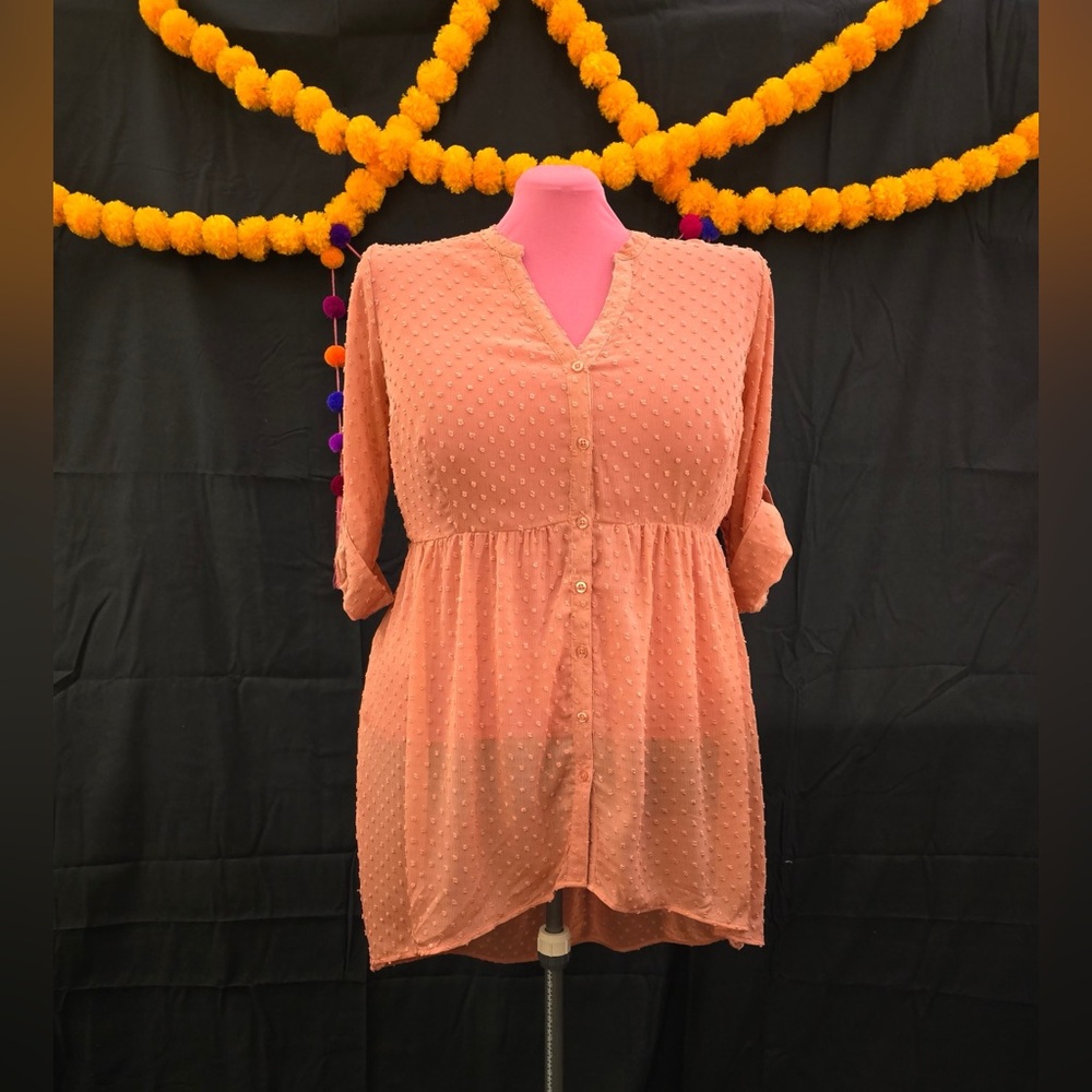 NWT Torrid women’s Plus Size Lexie Top in Desert Sand (coral pink) Size 2x 18-20